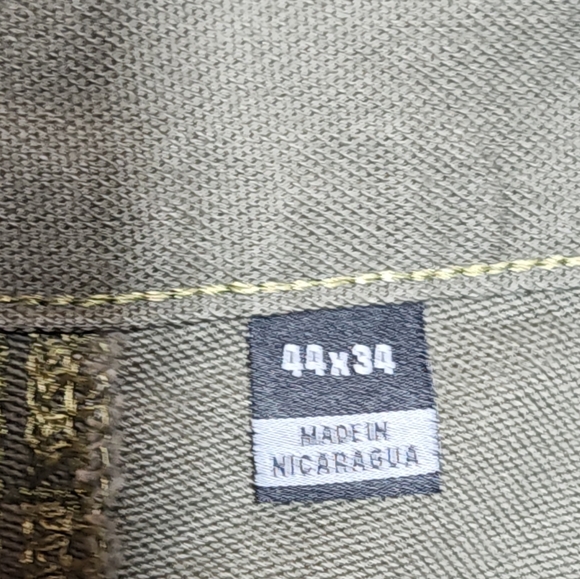 Carhartt Pant Mens Moss Loose Fit Washed Duck Utility Work B11 Canvas 44 x 34 - Picture 6 of 8